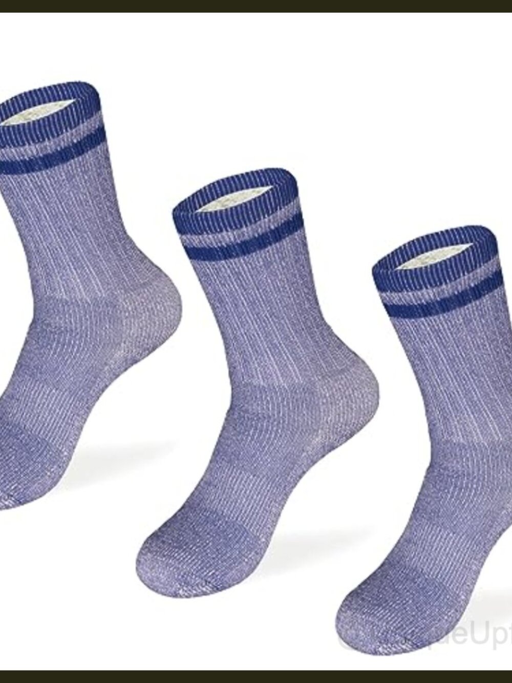 Merino Wool Kids Hiking Socks 3 Pairs Crew Thermal